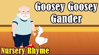 Kids Nursery Rhymes  Goosey Goosey Gander With Lyrics [upl. by Mala4]