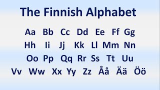 Finnish Lesson 3 The Alphabet and Pronunciation  Aakkoset ja ääntäminen [upl. by Eiramnwad]