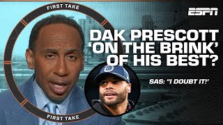 GIVE ME A BREAK 😩 Stephen A REFUTES Dak Prescotts comments  NFL Week 5 Predictions  First Take [upl. by Ellerrad]