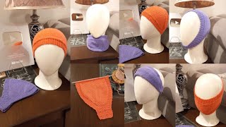 Knitting 5 In 1 Earwarmer  Headband  CapMask In Hindi Requested Video For all Ages amp Girlsboys [upl. by Vladamir]