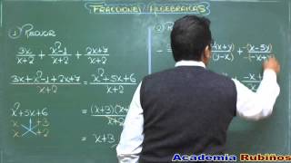 SUMA DE FRACCIONES ALGEBRAICAS HOMOGENEASEJEMPLOS APLICATIVOS [upl. by Rayshell]