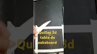 Colocación de quillas hechas en impresión 3d a una tabla de wakeboard wakeboarder wakeboarding [upl. by Avilys]