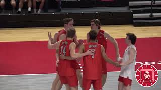 HIGHLIGHTS No 15 Ohio State mens volleyball defeats Quincy [upl. by Adyaj]