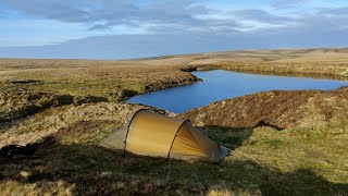 Finally some decent weather at Red Lake on Dartmoor Hilleberg Nallo 2 [upl. by Anidam]