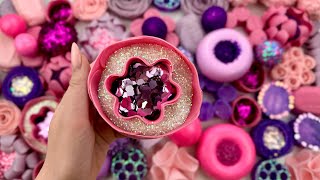 Very satisfying ASMR Video  Crushing soap boxes with glitter and starch  Clay cracking [upl. by Garihc816]