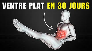 Ventre Plat en 1 Mois à la Maison  Les 6 Meilleurs Exercices [upl. by Naened]