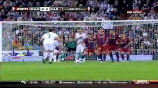 Cristiano Ronaldo free kick vs Barcelona  1642011 [upl. by Lari737]