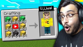 MINECRAFT BUT YOU CAN CRAFT YOUTUBERS  RAWKNEE [upl. by Rola]