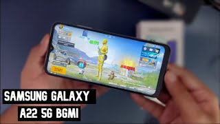 Samsung Galaxy A22 5G BGMI Gaming Review with FPS amp Heating  Gyro PUBG Gameplay [upl. by Cammi]