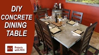 How to Make a Concrete Dining Table [upl. by Greeson155]