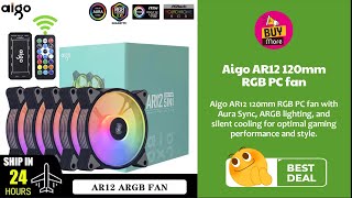 Aigo AR12 120mm RGB PC fan [upl. by Alf]