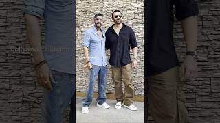 POWERPACK COMBO 💥 ajaydevgn and rohitshetty promote their film singham3 shorts [upl. by Ilysa]