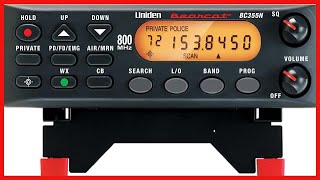 Uniden BC355N 800 MHz 300Channel BaseMobile Scanner Close Call RF Capture Preprogrammed Search [upl. by Chema902]