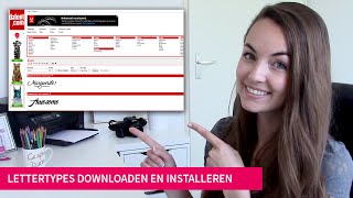How to lettertypes downloaden en installeren [upl. by Abba]