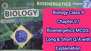 Bioenergetics Biology Class 9 Chapter 7 Complete Exercise Work [upl. by Neitsirhc]