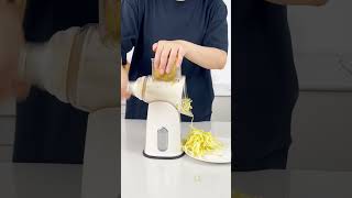 Rotary Cheese Grater 5 in 1 Cheese Grater with Handle Review kitchen salad food [upl. by Lac]