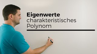 Eigenwerte charakteristisches Polynom Beispiel 2X2Matrix Mathe by Daniel Jung [upl. by Notnek]