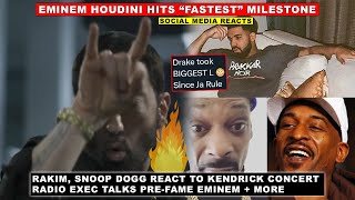 Snoop Dogg amp Rakim React to Kendrick Eminem Houdini Hit “Fastest” Milestone Em’s a Genius Damizza [upl. by Nart662]