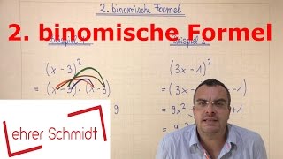 2 binomische Formel  quadratische Gleichungen  Mathematik  Lehrerschmidt [upl. by Rajewski]