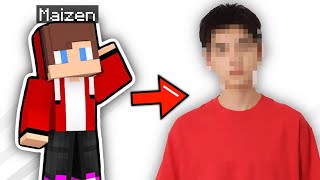 Maizen face reveal  Mikey and JJ in Real Life [upl. by Tamah]