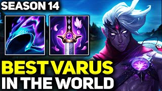 RANK 1 BEST VARUS IN SEASON 14  AMAZING GAMEPLAY  League of Legends [upl. by Kast345]