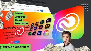 Adobe Creative Cloud BARATISIMO Método para Suscribirte a su Plan Premium 2024  ¡¡99 de AHORRO [upl. by Nerita]