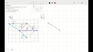 WSIP R1 12 Skonstruuj sumę przedstawionych na rysunku wektorów a b i c metodą równoległoboku [upl. by Wilton]