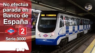 Los trenes no efectúan parada en Banco de España  Metro de Madrid [upl. by Chuah]