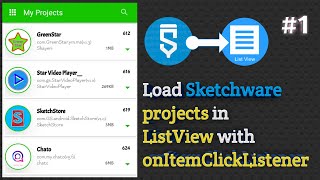 How to load Sketchware projects into ListView part1 Gliese Developer [upl. by Derriey]