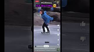 Normal vs Menace ice skating credits to Kenonedits [upl. by Decker]