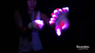 TNL 81811 gLoveScouts Solar Glove Light Show EmazingLightscom [upl. by Nonnahsal]