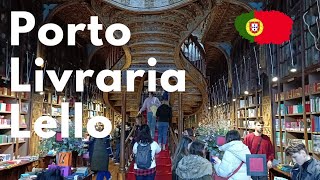 Lello una de las librerías más bellas del mundo 🇵🇹 Porto Portugal [upl. by Aihsikal540]