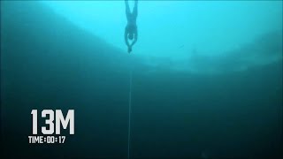 Steinlager CNF World Record Freedive 102m [upl. by Fiden]