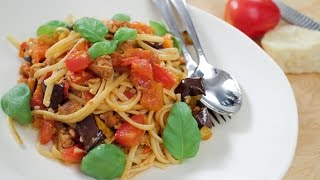 Easy Garlicky Tomatoey Pasta Recipe  Asian Recipes [upl. by Orravan]