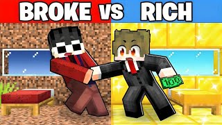 RICH vs BROKE House In Minecraft [upl. by Annaig849]