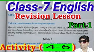 English textbook class 7 Activity 4 to 6 বাংলায় প্রশ্নোত্তর অনুবাদ [upl. by Introk]