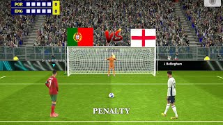 Portugal vs England Penalty Kick 🔥 Jude Bellingham vs Cristiano Ronaldo 🥰 [upl. by Schwenk773]