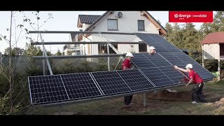 Fotowoltaika od Energi Obrót – instalacja na gruncie – Łebcz – woj Pomorskie [upl. by Aratal]