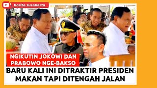 Makan BAKSO Pinggir Jalan JOKOWI amp PRABOWO Usai Resmikan AKMIL Magelang RAFFI AHMAD DEDDY CORBUZIER [upl. by Enninaej]