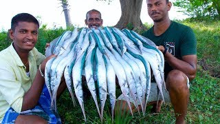 KING of GARFISH Recipe  Grandpa Cooking Garfish Recipe  Seafood Recipes  Fish Curry Village Food [upl. by Aihsa]