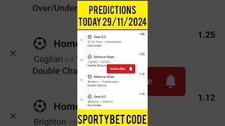 FOOTBALL PREDICTIONS TODAY 29112024 ACCURATE FOOTBALL PREDICTIONS TODAY footballprediction [upl. by Yahs230]