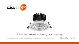 Light4U  Instruction video for installing downlights with springs [upl. by Adoc]