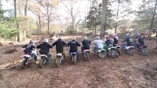 SICKEST BACKYARD PITBIKE RACEEVER [upl. by Tolecnal]