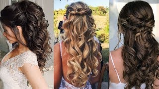 12 Amazing Wedding Hairstyles  Bridal Hairstyles For Long Hair [upl. by Thun]