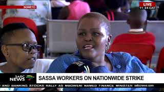 Latest update  Workers on strike at SASSA [upl. by Base]