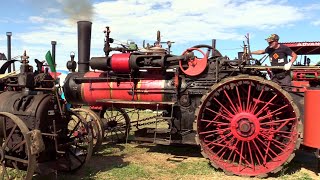 Advance Rumely 70hp steam tractor start up amp moving  Trattore a vapore accensione e movimento [upl. by Sunil623]