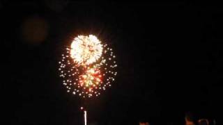 July 4th 2010 Fireworks at the VA Beach Ocean Front Part 1 [upl. by Nnairol]