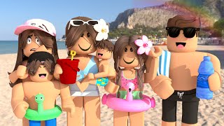 Family SUMMER MORNING ROUTINE SHARK ATTACK Roblox Bloxburg Voice Roleplay [upl. by Jeanette]