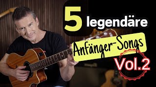 5 weitere legendäre Songs für Gitarren Anfänger  easy Begleitung amp Variationen [upl. by Mariam]