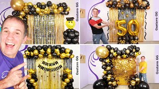 4 IDEAS 🤩 DECORACIONES PARA CUMPLEAÑOS 😍 Guirnalda de globos Decoración con globos  Gustavo gg [upl. by Tisbe]